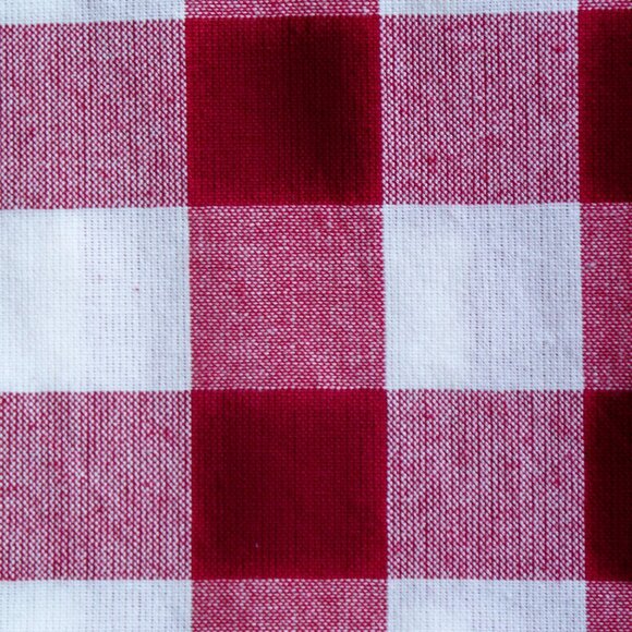 April Cornell 3 Pc. Cotton Kitchen Tea Towel Set Red White Roosters Chick Checks - Picture 3 of 4